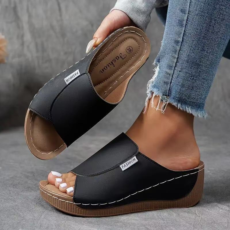 đ„Rea 49% rabattđ„Casual Wedge Slide-sandaler för kvinnor