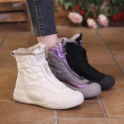 🌸Upp till 50% rabatt🔥Retro vattentäta varma snöstövlar