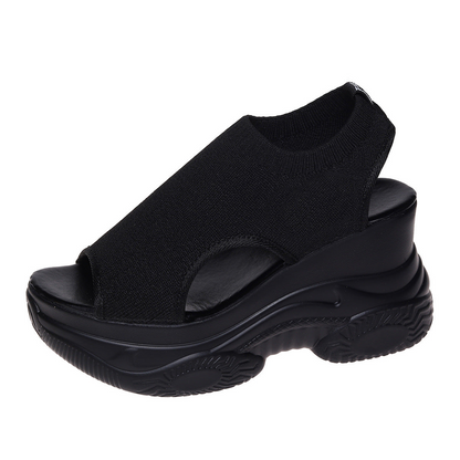 🔥🎁Nyhet 50 % RABATT🔥❄️Women's Wedge Sandals med öppen tå✨