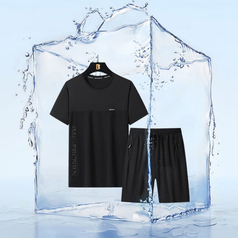 🔥Sommardräkt för herrar med kortärmad skjorta och shorts